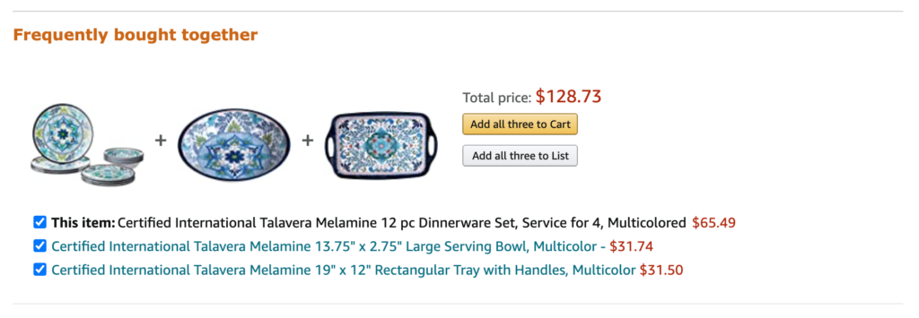 Visual of Amazon's Upsell Tactic