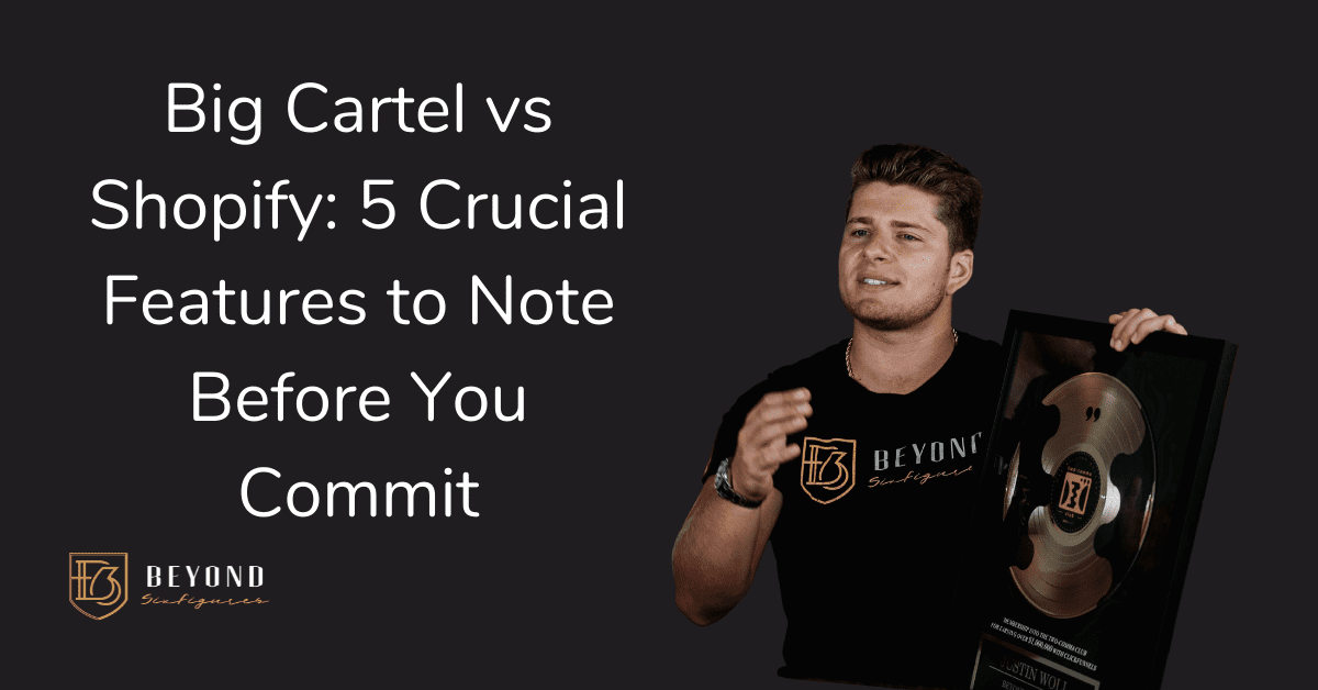 Big Cartel vs Shopify Blog Banner with Justin Woll